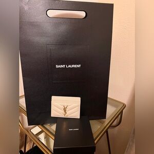 Authentic YSL Cardholder multi box and dust bag set.